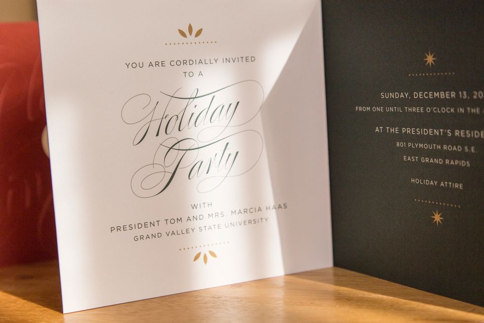 Inside the Presidents Holiday Invitation
